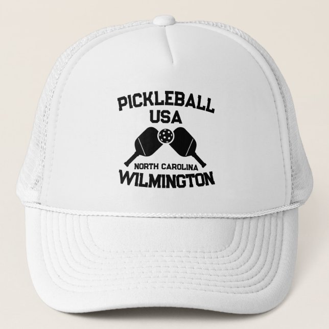 Boné Pickleball Paddle Ball Wilmington NC EUA Personali (Frente)