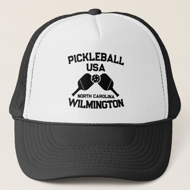 Boné Pickleball Paddle Ball Wilmington NC EUA Personali (Frente)