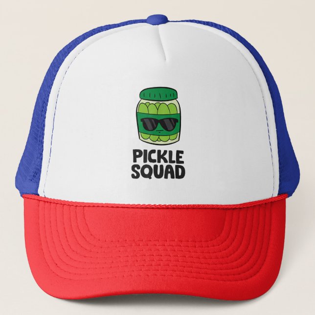 Boné Picle Lover Team Picles Engraçado Pickle Squad (Frente)