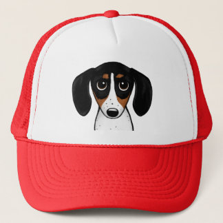 Boné Piebald Dachshund Cute Puppy Cão