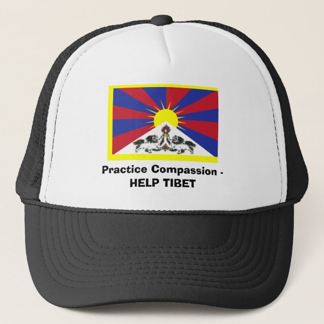Boné Piedade da prática - AJUDA TIBET (Frente)