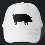 Boné Pig Silhouette<br><div class="desc">Chapéu do Agricultor de Silhouette Porcos</div>