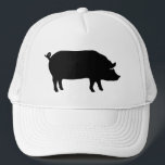 Boné Pig Silhouette<br><div class="desc">Chapéu do Agricultor de Silhouette Porcos</div>