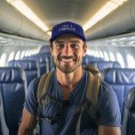 Boné Piloto personalizado por comando<br><div class="desc">Personalize este Piloto no Comando bordado para o seu piloto especial extra!</div>