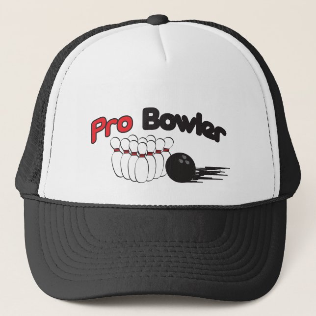 Boné Pin e Bola de Boliches Pro Bowler (Frente)