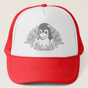Boné Pinguim de Tux - (Linux, Open Source, Copyleft,