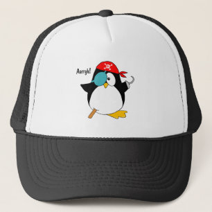 Boné Pinguim do pirata