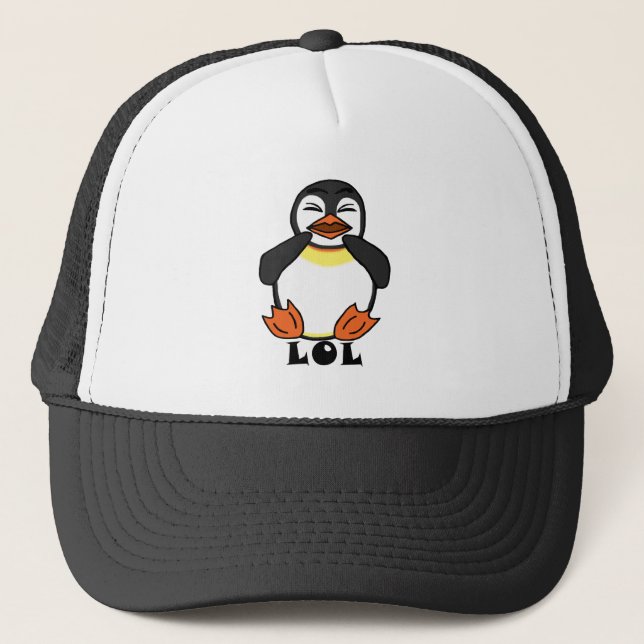 Boné Pinguim Rindo LOL (Frente)