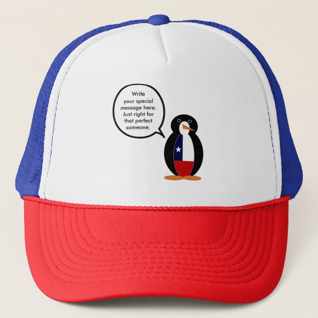 Boné Pinguim Srta. Chilena Personalizada (Frente)