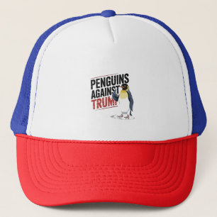 Boné Pinguins contra Trump Anti-Trump EUA