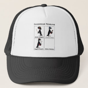 Boné pinguins perigosos