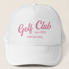 Boné Pink Golf Club Custom Crest White