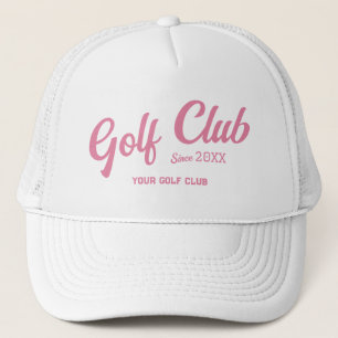 Boné Pink Golf Club Custom Crest White