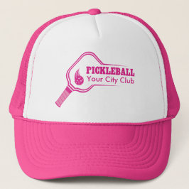 Boné Pink Personalizável do Clube Pickleball