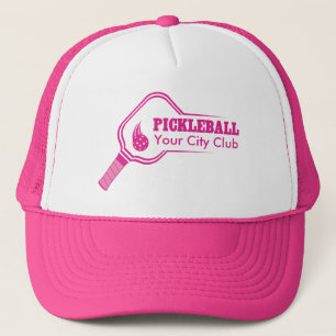Boné Pink Personalizável do Clube Pickleball