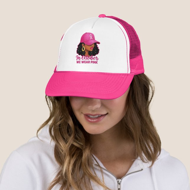 Boné Pink Ribbon Trucker October Awareness Apparel (In Situ)