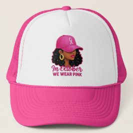 Boné Pink Ribbon Trucker October Awareness Apparel