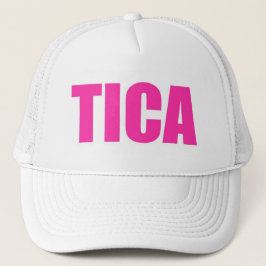 Boné Pink Tica Costa Rica Trucker Hat