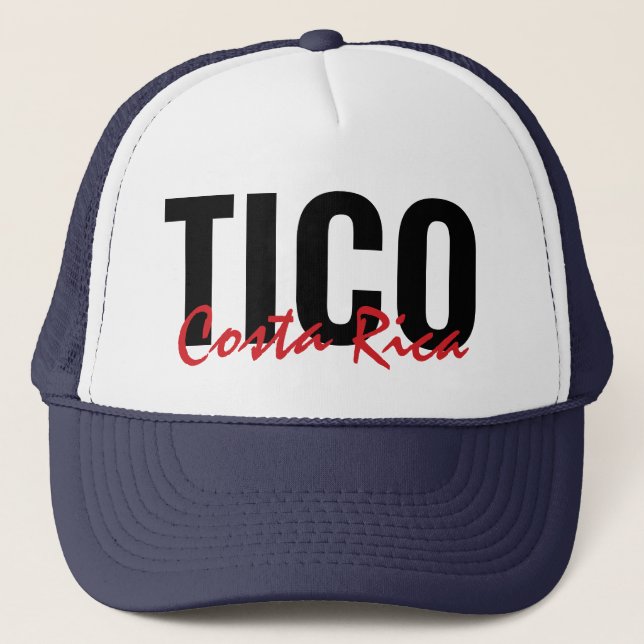 Boné Pink Tico Costa Rica Trucker Hat (Frente)
