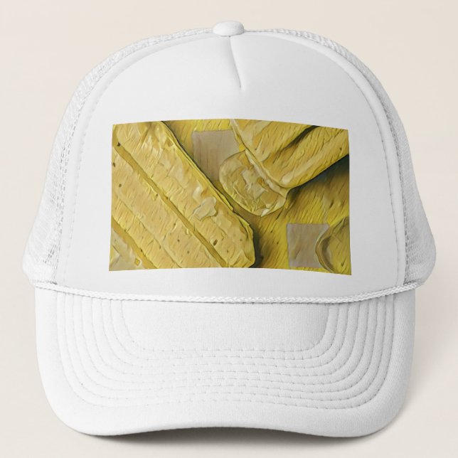 Boné Pintel de cone de sorvete amarelo (Frente)