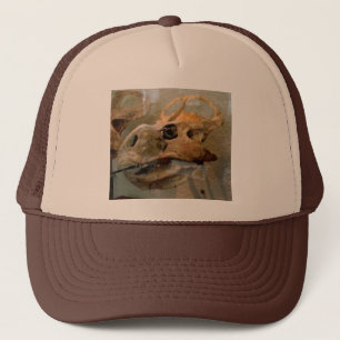 Boné Pintura a óleo do crânio de Dino