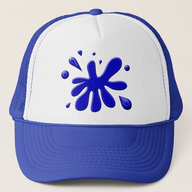 Boné Pintura azul Splodge (Frente)