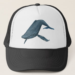 Boné Pintura da baleia de Humpback