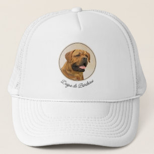Boné Pintura de Cachorro de Bordéus - Arte Cachorra Ori