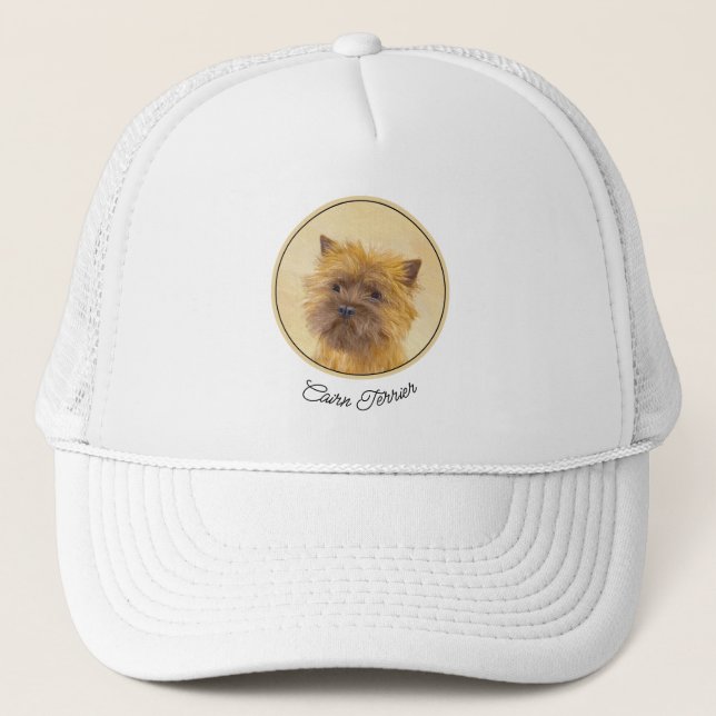 Boné Pintura de Cairn Terrier - Arte de Cachorro Origin (Frente)