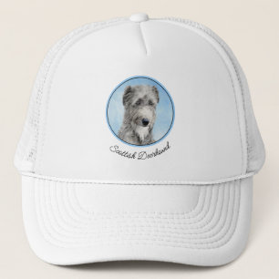Boné Pintura de Deerhound Escocês - Arte de Cachorro Or