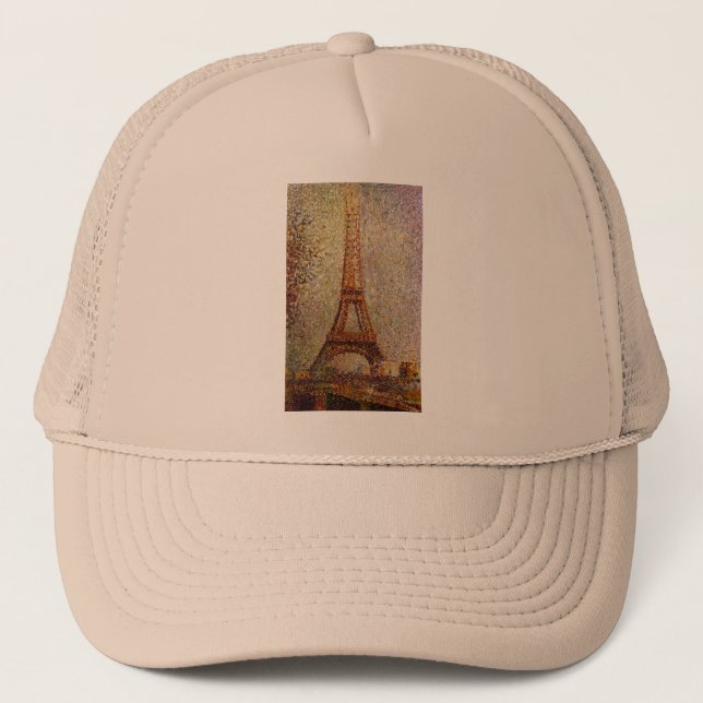Boné Pintura de Georges Seurat: A torre Eiffel (1889) (Frente)