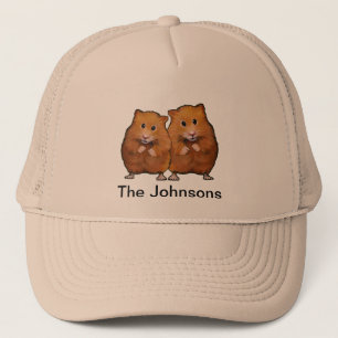 Boné Pintura do CASAL BONITO do HAMSTER: Personalize