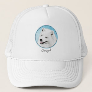 Boné Pintura Samoyed - Arte Cachorosa Original