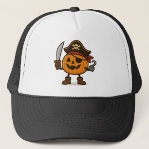 Boné Pirata das Halloween Jack-o-Lanterna