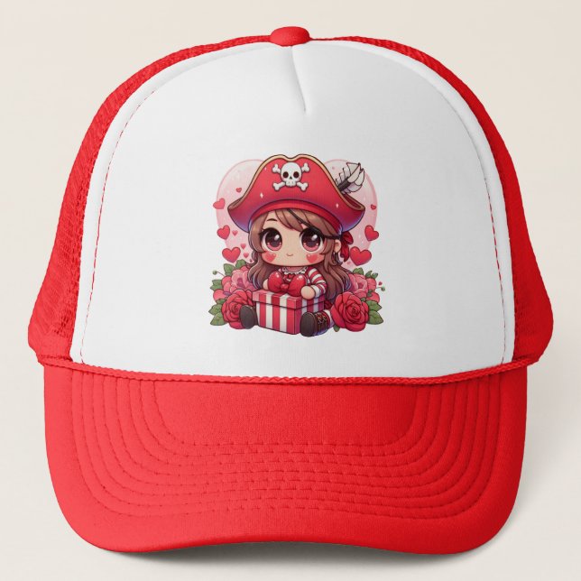 Boné Pirata de Dia de os namorados (Frente)