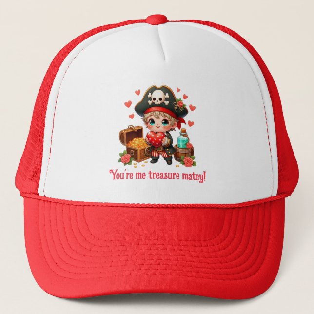Boné Pirata de Dia de os namorados (Frente)