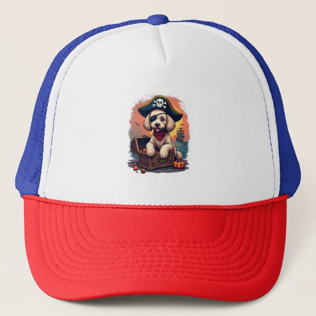Boné Pirate Poodle Plunder (Frente)