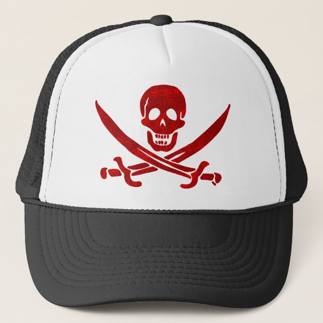 Boné Pirate Skull and Swords Flag (Frente)