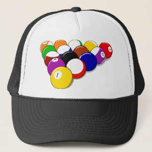 Boné Piscina Hall Balls Rack Em Sports Leisure Billiard
