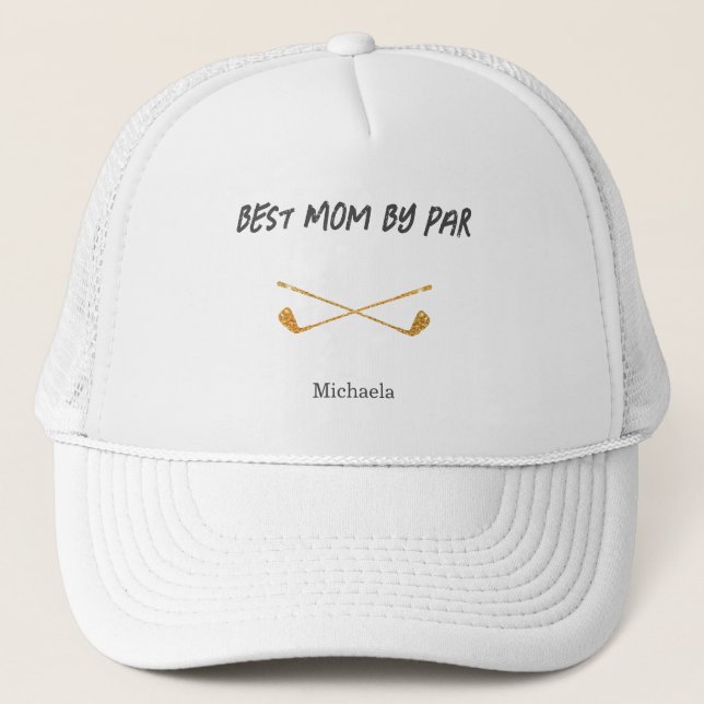 Boné Pistas de Golfe Mínimas da Melhor Mãe (Frente)