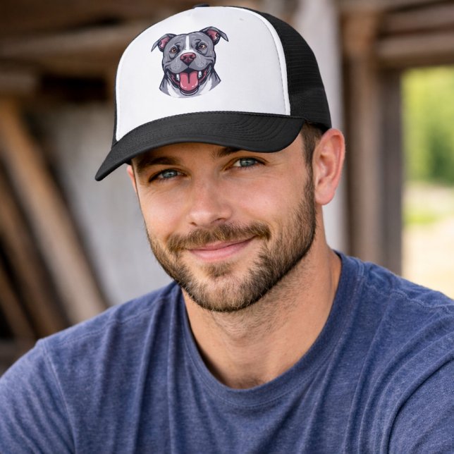 Boné Pit Bull Graphic Art -Bully Breed Dogs- Dog Lover (Criador carregado)