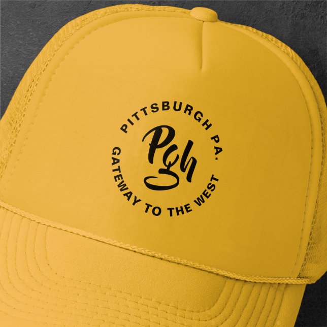 Boné Pittsburgh Steel City Burgh Vintage Trucker Hat (Criador carregado)
