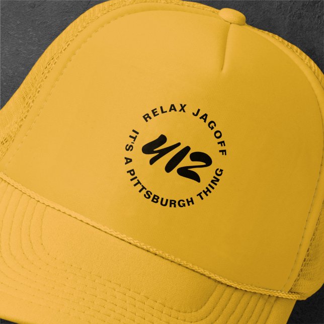 Boné Pittsburgh Thing Burgh City Vintage Trucker Hat (Criador carregado)