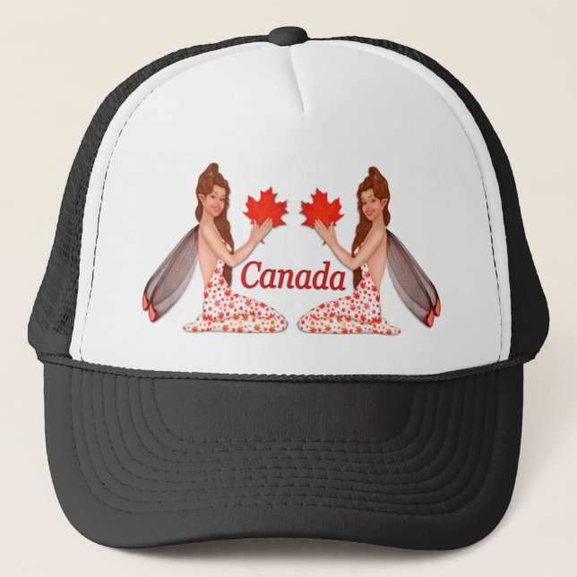Boné Pixie canadense com Folha de Maple (Frente)