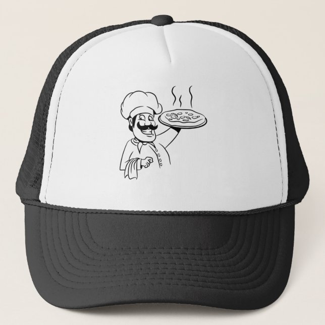 Boné pizza cozinheira (Frente)