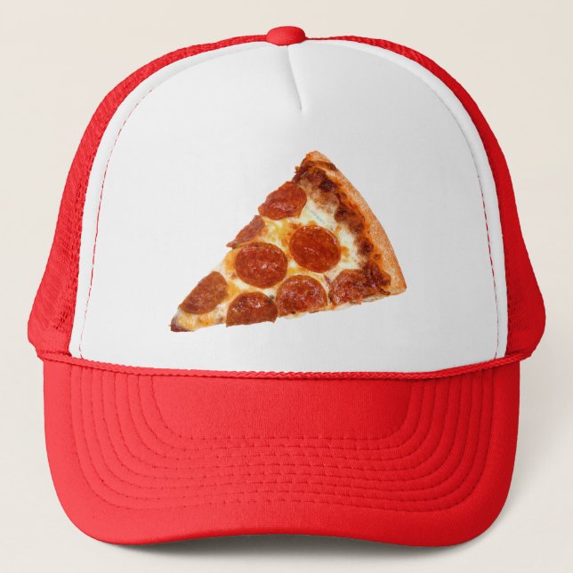 Boné Pizza Fatiada SlipperyJoe's pepperoni queijo delic (Frente)