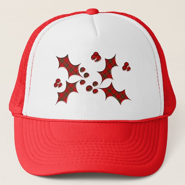 Boné Plaid Holly Christmas Shape (Frente)