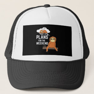 Boné Planos de Preguiça Para o Fim de Semana