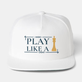 Boné Play Like a King – Power Strategy Quote - Style A