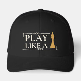 Boné Play Like a King – Power Strategy Quote - Style B